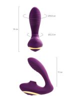 Censan L'EROİNA Mave Vakumlu Vibratör mor - Görsel 4