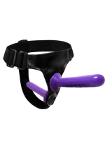 Censan Mor Double Dong Titreşimli Belden Bağlamalı Çift Taraflı Bisex Dildo Vibratör model 2 - Görsel 4