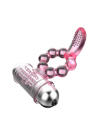 Censan Plasure Tongue Titreşimli Klitoris Uyarıcılı Şeffaf Penis Kılıfı - Görsel 3