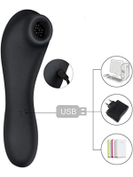 Censan Siyah Klitoral emiş vibratörü - Görsel 4