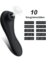 Censan Siyah Klitoral emiş vibratörü - Görsel 5