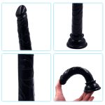 Censan Siyah Renk Gerçekçi 15CM Anal Dildo - Görsel 4