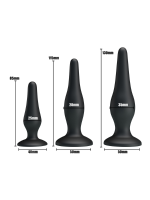 Censan Siyah Silikon Anal Tıkaç Set - Görsel 5