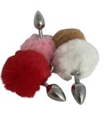 CENSAN Tavşan kuyruklu Renkli Anal Plug