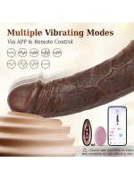 Censan Telefon Kontrollü Melez Renkte Titreşimli Penis Kılıfı - Görsel 3