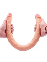 Censan Ten Rengi 55 cm Çift Taraflı Dildo Model No:1034 - Görsel 3
