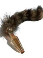 CENSAN Tilki Kuyruklu Cam Anal Plug 11cm çap 25mm - Görsel 2