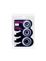 Censan Titan 3'lü Siyah Esnek Penis Halkası Seti - Görsel 5