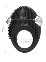 Censan Titreşimli Penis Halkası Siyah - Görsel 2