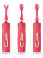 Censan Üç Başlıklı Değiştirilebilir Vibratör Kırmızı - Görsel 2