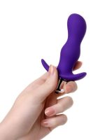 CENSAN Vibro Anal Plug Mor 11,2 cm - Görsel 2