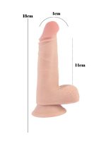 Dick Beats 18cm Kıkırdaklı Gerçekçi Dildo - Görsel 5