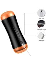 FoxShow S2 Titreşimli Şarjlı Vajina ve Anal Mastürbatör - Görsel 2