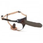 Lesbian Lover Çift Taraflı Belden Bağlamalı Protez Penis - Siyah