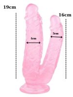 Noctis 19cm Pembe Çiftli Dildo No:76 - Görsel 3