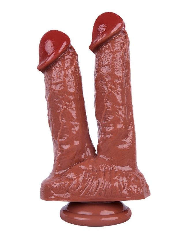 noctis-21cm-kahverengi-ciftli-dildo-no61-510924-1 Noctis 21cm Kahverengi Çiftli Dildo No:61 - Görsel 1