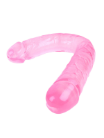 Noctis 46cm Pembe Çift Taraflı Dildo No:88