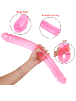 Noctis 46cm Pembe Çift Taraflı Dildo No:88 - Görsel 5