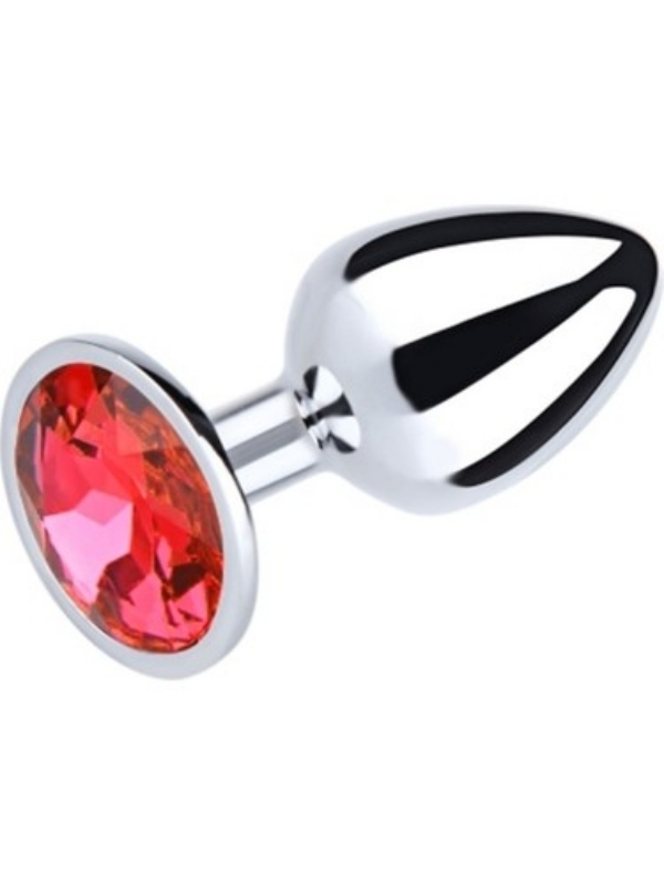 paslanmaz-celik-anal-plug-tikac-kirmizi-tasli-1258575-1 Paslanmaz Çelik Anal Plug Tıkaç Kırmızı Taşlı - Görsel 1