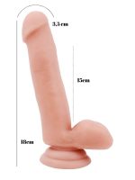 Philander 18cm Kıkırdaklı Gerçekçi Dildo - Görsel 5
