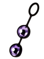 Raspy vajinal topları, ABS plastik Mor 14 cm