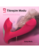 S-Hande Heart of Ocean Kumandalı G-Noktası ve Klitoris Emiş Özellikli Teknolojik Vibratör - Görsel 2