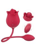 S-Hande Twin Blossoms Gül Dil Hareketli Çift Uçlu Vibratör - Görsel 2