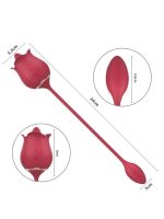 S-Hande Twin Blossoms Gül Dil Hareketli Çift Uçlu Vibratör - Görsel 3