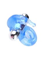 Titreşimli Tavşan Kulaklı Penis Halkası – Klitoral Uyarım ve Performans Destekleyici Mavi