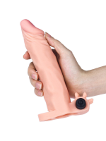 Censan Add 2 İnç Pleasure X Tender Vibrating Penis Sleeve Flesh - Görsel 4