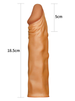 Censan Add 2" Pleasure X Tender Penis Sleeve Brown - Görsel 3