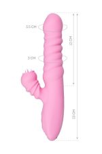 Censan Jos Lixy Yukarı Aşağı ve Isıtma Fonksiyonlu 23cm Vibratör - Görsel 2