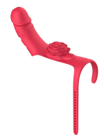 Censan Parmak takılabilir fiziksel dildo + Gül Titreşimli 2'si 1 arada yeni tasarım parmak vibratörü - Görsel 3