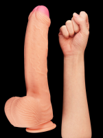 Censan 11 İnç Dual Layer Platinum Silicone Cock - Görsel 2