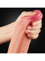 Censan 12 İnç Dual Layered Platinum Silicone Cock Dildo - Görsel 4