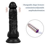 Censan 19CM Gerçekçi Siyah Dildo Yapay Penis - Görsel 3