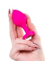 Censan Diamond Heart Anal Plug Pembe 8 cm - Görsel 3