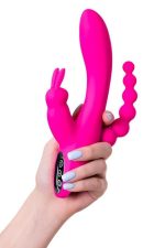 Censan Jos Spanky Üçlü 21cm Pembe Vibratör - Görsel 4