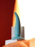 Censan Sarru anal kılıfı silikon mavi 12,5 cm 2,7 cm - Görsel 5