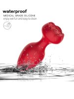 Censan Telefon Kontrollü Full Covered Rubber Rose Anal Plug – Siyah - Görsel 4
