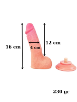 Censan Ultra Gerçekçi 16 Cm Kıkırdaklı Dildo - Görsel 2