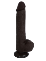 Censan Ultra Gerçekçi 24 Cm Brown Melez Kıkırdaklı Dildo