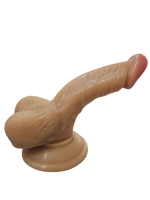 Gerçekçi Testisli Melez Dildo 15.5 cm - Görsel 4