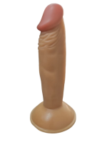 Gerçekçi Testissiz Melez Dildo 18 cm - Görsel 3